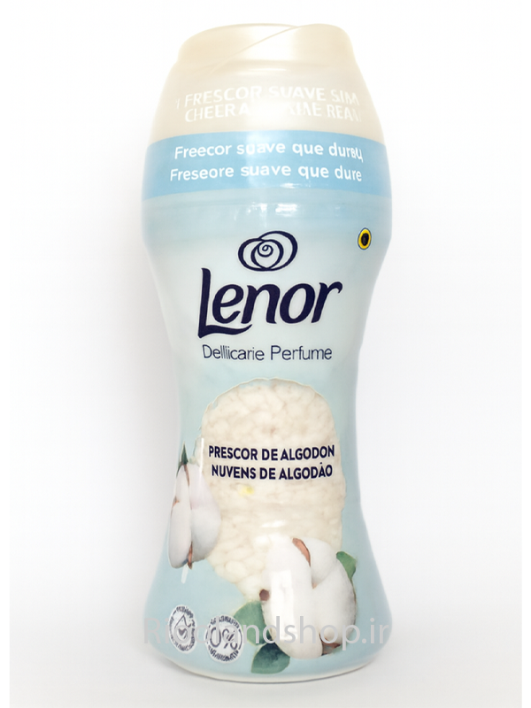 دانه‌های خوشبوکننده Lenor Dellicarie – رایحه پنبه‌ای ملایم