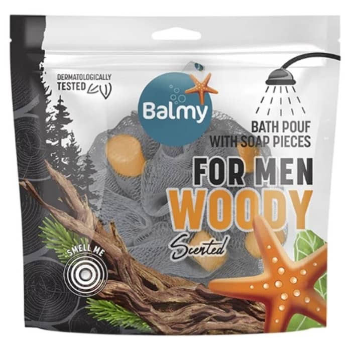 لیف حمام صابون دار بالمی Balmy با رایحه چوب
